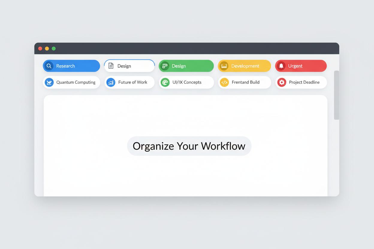 Chrome 标签页分组功能展示